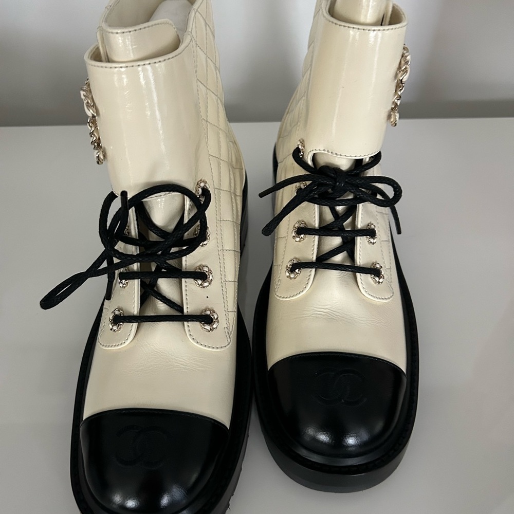 Chanel combat boots new out of the box size 42